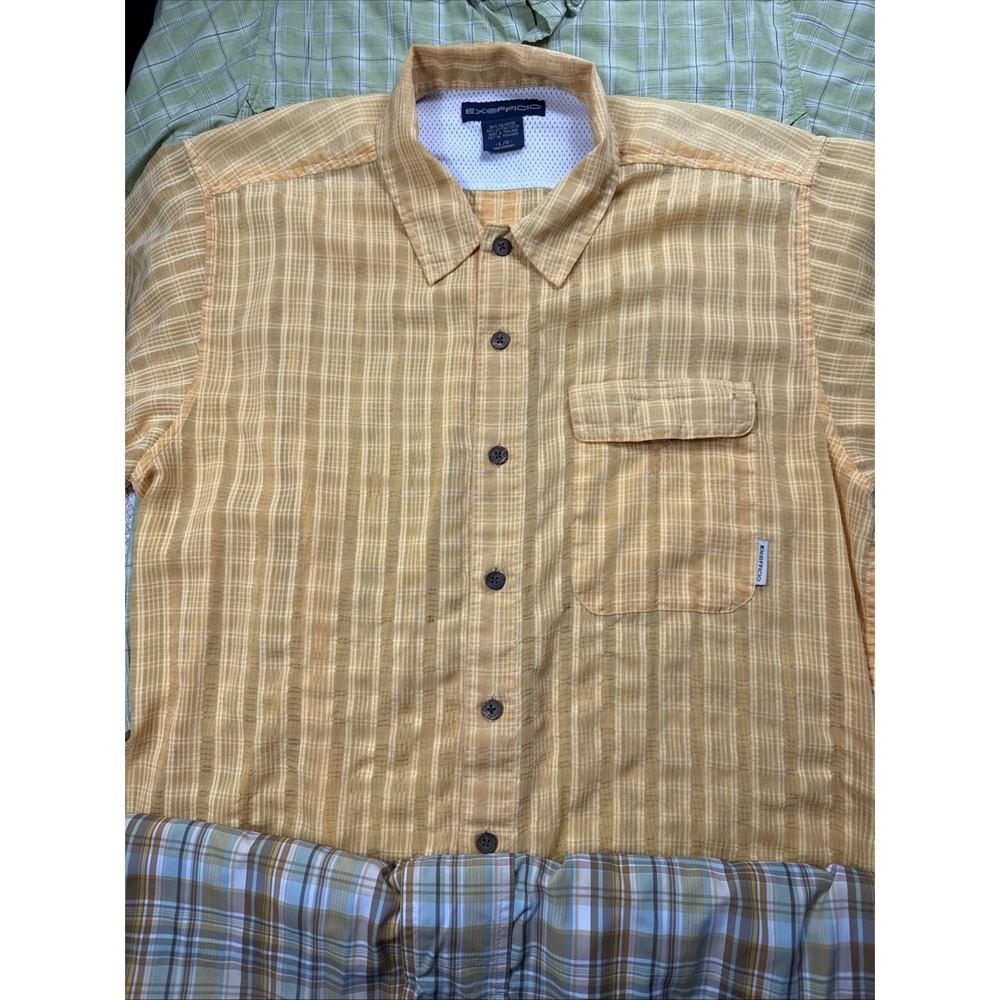 ExOfficio Men's Bundle 3 Pack of Large Vented Hiking Mesh Outdoor S/S Shirts GUC - Picture 10 of 16